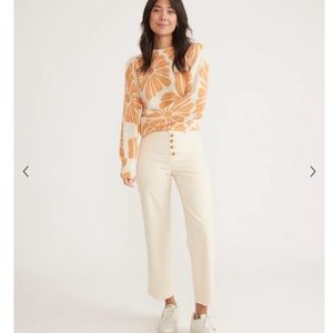 Marine layer corduroy Bridget wide leg crop